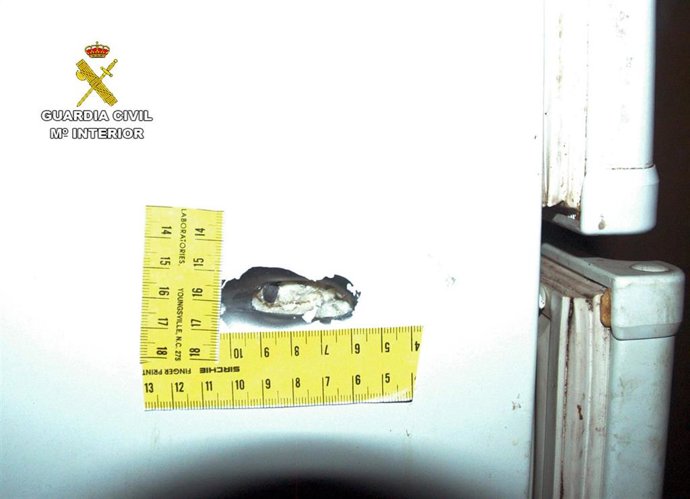 Imagen de uno de los desperfectos provocados