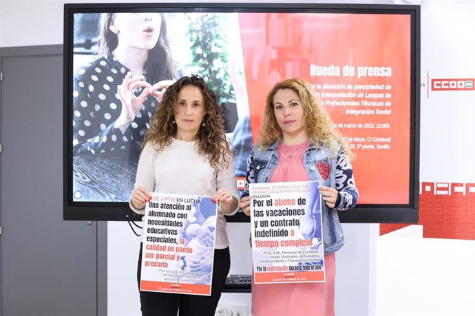 CCOO alerta que "habrá conflicto" si la Junta "no soluciona la precariedad laboral" de servicios educativos complementarios