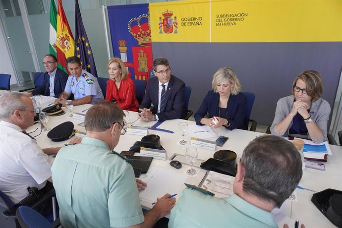Imagen de la reunión de coordinación del Plan 'Rocío Seguro 2023'.