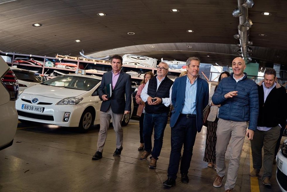 Daniel Pérez en la Cooperativa de Auto Taxi.