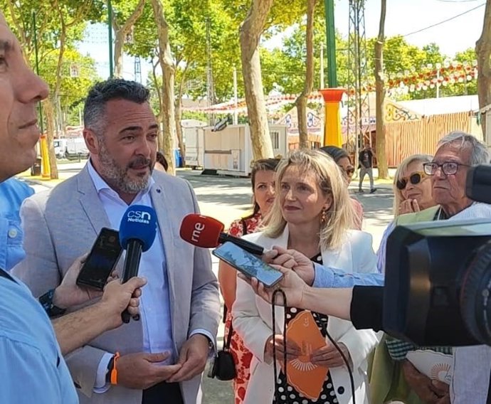 Andrés Reche en la Feria de El Puerto de Santa María.