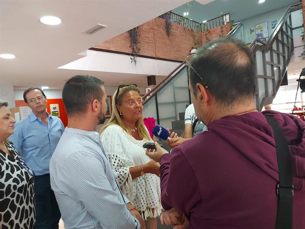 La delegada Ángela Hidalgo antes de participar en las jornadas