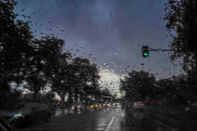 Lluvia en Sevilla a 18 de mayo de 2023, en Sevilla