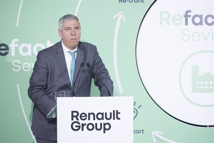 Archivo - El vicepresidente ejecutivo industrial y de componentes de Renault, José Vicente de los Mozos