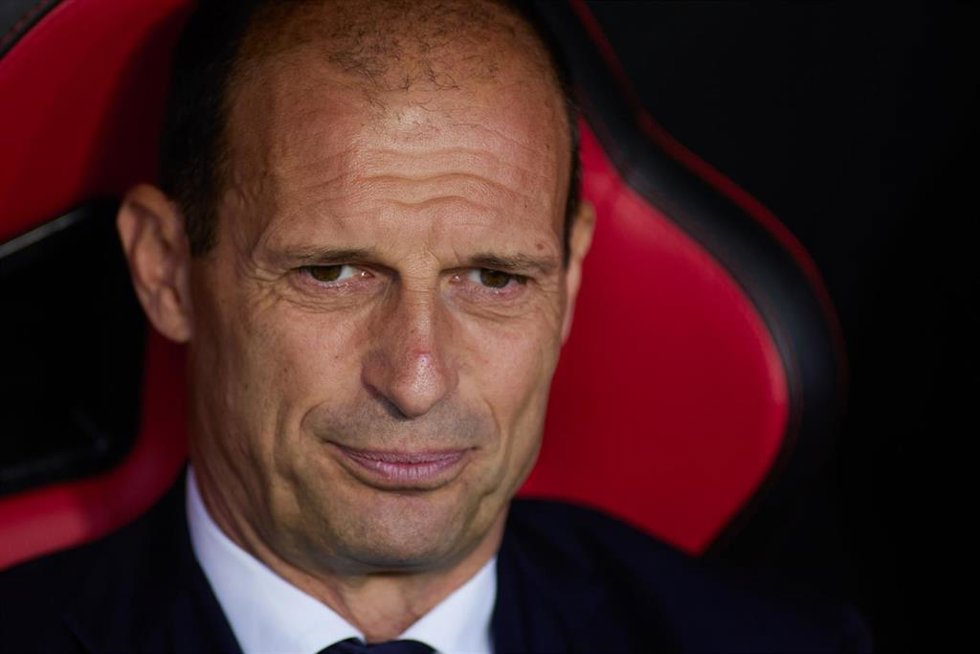 Massimiliano Allegri, durante un partido de la Juventus FC.