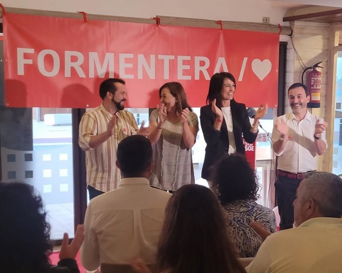 La presidenta del Govern, Francina Armengol, en un acto en Formentera.