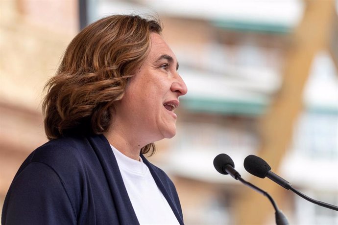 La alcaldesa de Barcelona y candidata de BComú a la reelección, Ada Colau