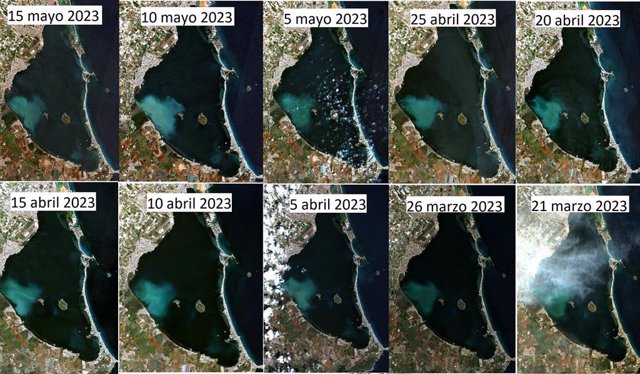 El IEO-CSIC evalúa una masa de agua blanquecina observada en el Mar Menor