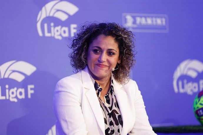Archivo - Beatriz Álvarez, presidenta de la Liga F, durante un acto