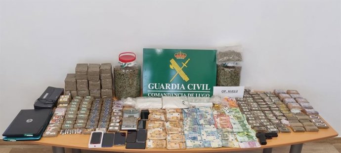 Droga incautada en el operativo de Lugo