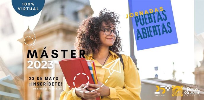 Cartel de las Jornadas de Puertas Abiertas para conocer la oferta de Másteres Universitarios.