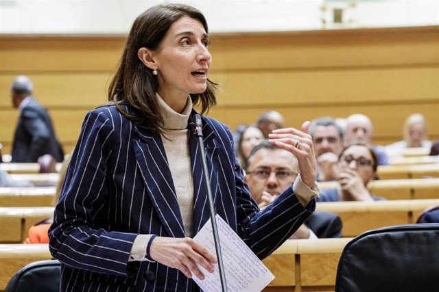 El presidente del Consejo General del Poder Judicial, Rafael Mozo (i) y la ministra de Justicia, Pilar Llop, durante los XV Premios del Foro Justicia y Discapacidad, en la sede del Consejo General del Poder Judicial.