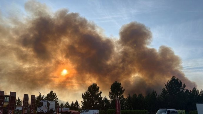 Incendio en Pinofranqueado