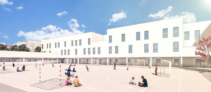 Render del proyecto para el nuevo CEIP La Femu de Palma.