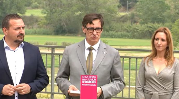 El primer secretari del PSC, Salvador Illa, a les Franqueses del Valls 