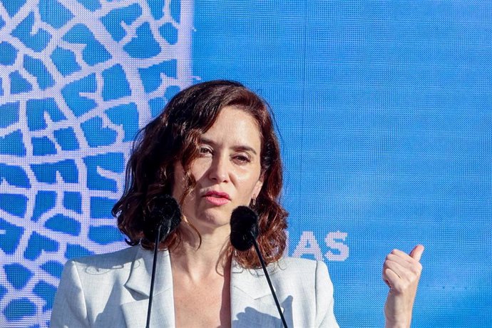 La presidenta de la Comunidad de Madrid y candidata del PP a la reelección el próximo 28M, Isabel Díaz Ayuso