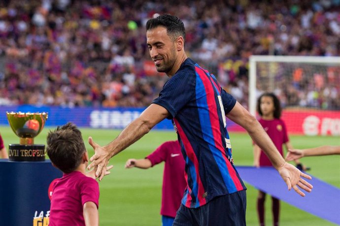 Archivo - Sergio Busquets of FC Barcelona during the Joan Gamper Trophy match between FC Barcelona and Pumas UNAM at Spotify Camp Nou on August 07, 2022 in Barcelona, Spain.