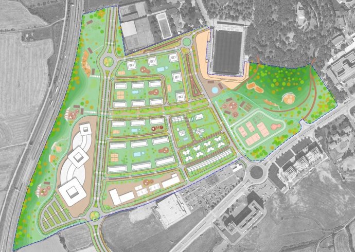 La zona residencial ocupa unos 300.000 metros cuadrados