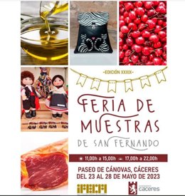 La Feria de Muestras de San Fernando llega al Paseo de Cánovas de Cáceres con 32 expositores