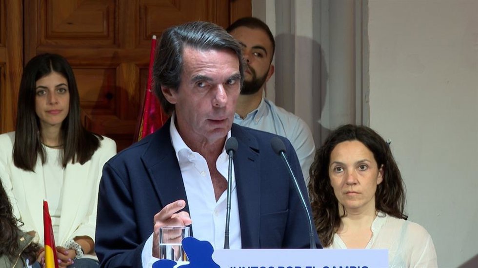 El expresidente del Gobierno José María Aznar en Horcajo de Santiago