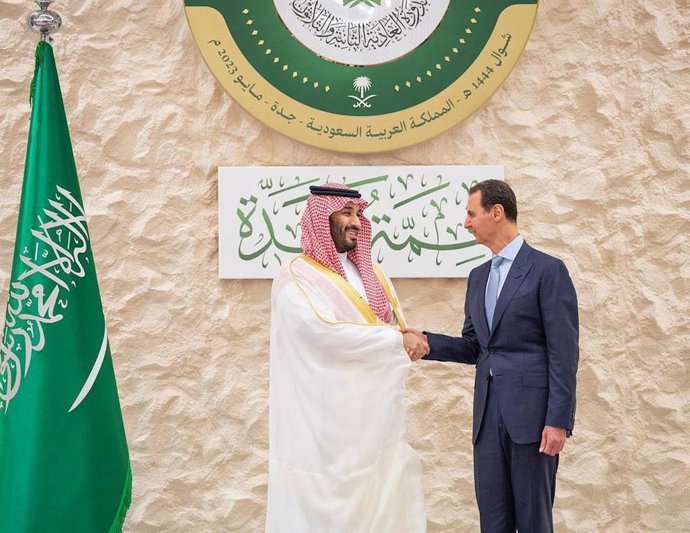 Mohamed bin Salman y Bashar al Assad 