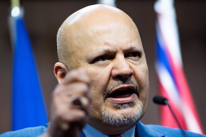 May 5, 2023, Ottawa, ON, Canada: International Criminal Court (ICC) Chief Prosecutor Karim Khan speaks at a press conference during his first official visit to Canada on Parliament Hill, in Ottawa, on Friday, May 5, 2023. Khan is scheduled to deliver the 