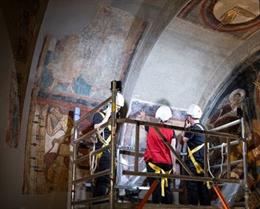 El MNAC empieza a integrar fragmentos de pintura a sus conjuntos murales románicos