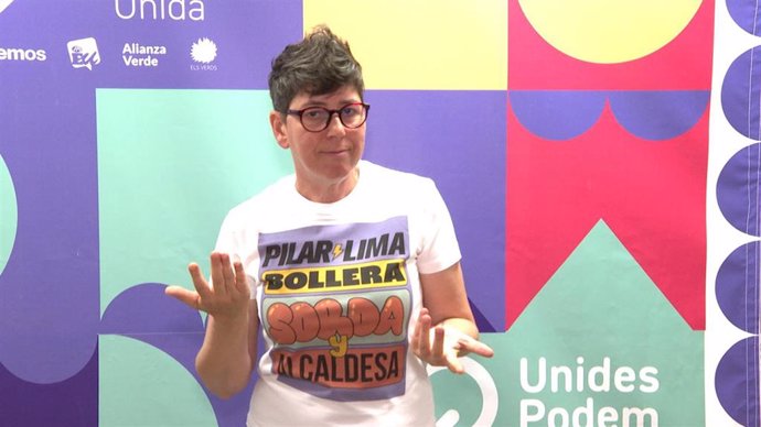 Pilar Lima (Unides Podem-EU) asegura que están haciendo historia en esta campaña "derribando barreras"