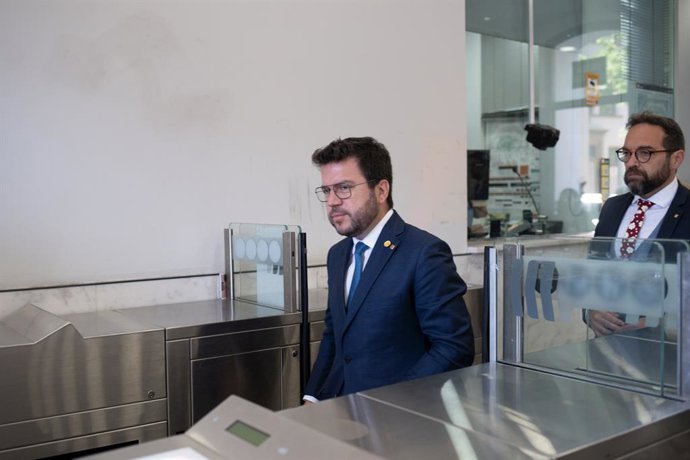 El president de la Generalitat de Catalunya, Pere Aragons