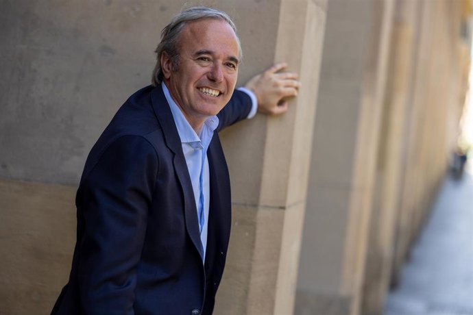 Jorge Azcón, candidato del PP a la Presidencia del Gobierno de Aragón