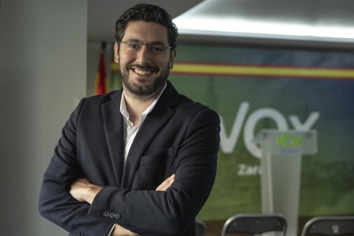 El candidato de VOX a la Presidencia del Gobierno de Aragón, Alejandro  Nolasco