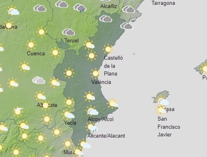 Predicción del tiempo para este sábado 20 de mayo