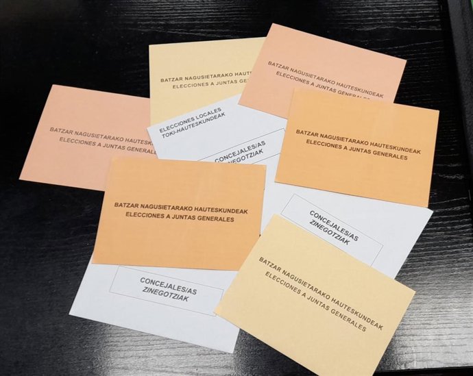 Papeletas elecciones municipales y forales