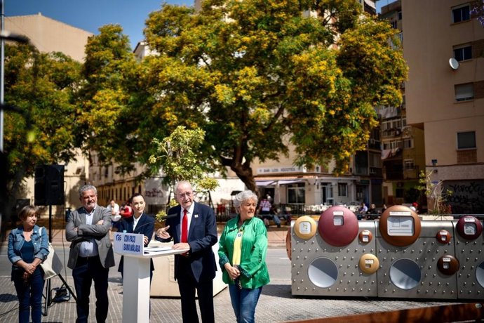 El alcalde de Málaga y candidato a la reelección, Francisco de la Torre, en rueda de prensa