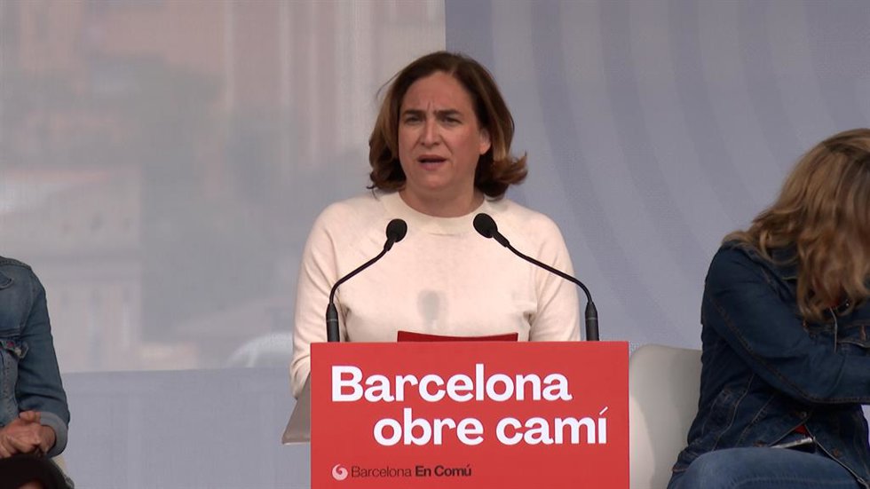 Colau (BComú): Si quedamos primeros vamos a evitar ese pacto entre Collboni y
