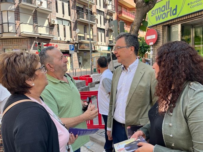 El candidato del Partido Popular a la Alcaldía de Murcia, José Ballesta