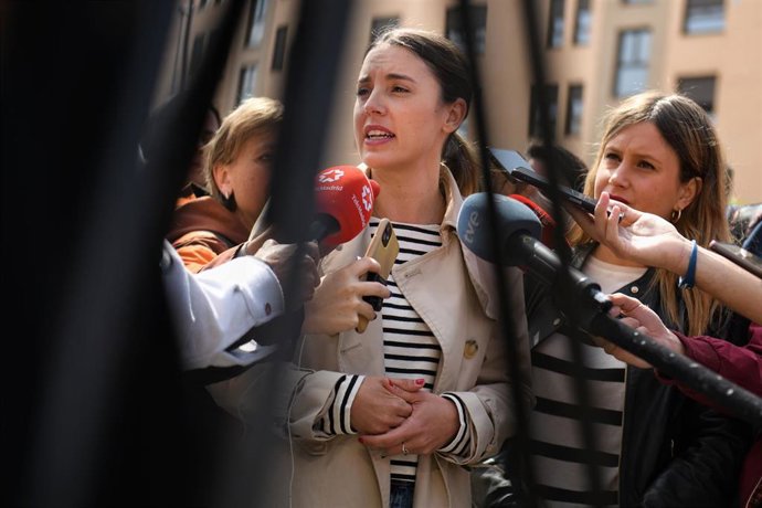 La ministra de Igualdad, Irene Montero.