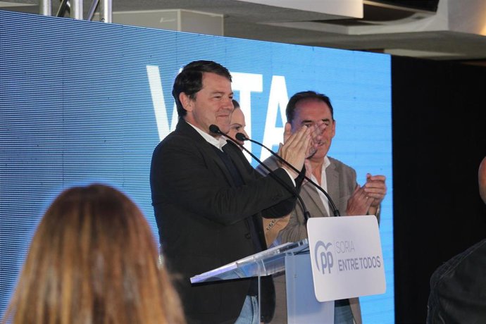 Mañueco, junto a Benito Serrano, respaldad la candidatura de Belén Izquierdo en Soria