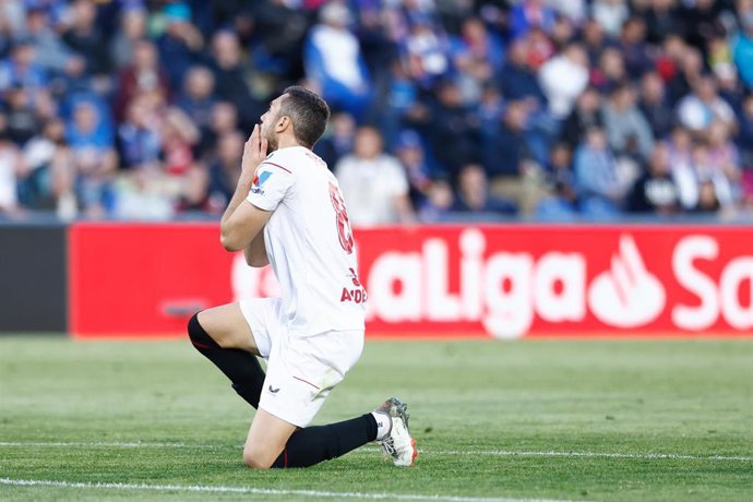 Archivo - Juan Jordán, jugador del Sevilla, en una jornada de liga disputada el pasado mes de marzo.