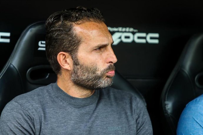 Ruben Baraja, head coach of Valencia, looks on during the spanish league, La Liga Santander, football match played between Valencia CF and Villarreal at Mestalla stadium on May 3, 2023, in Valencia, Spain.