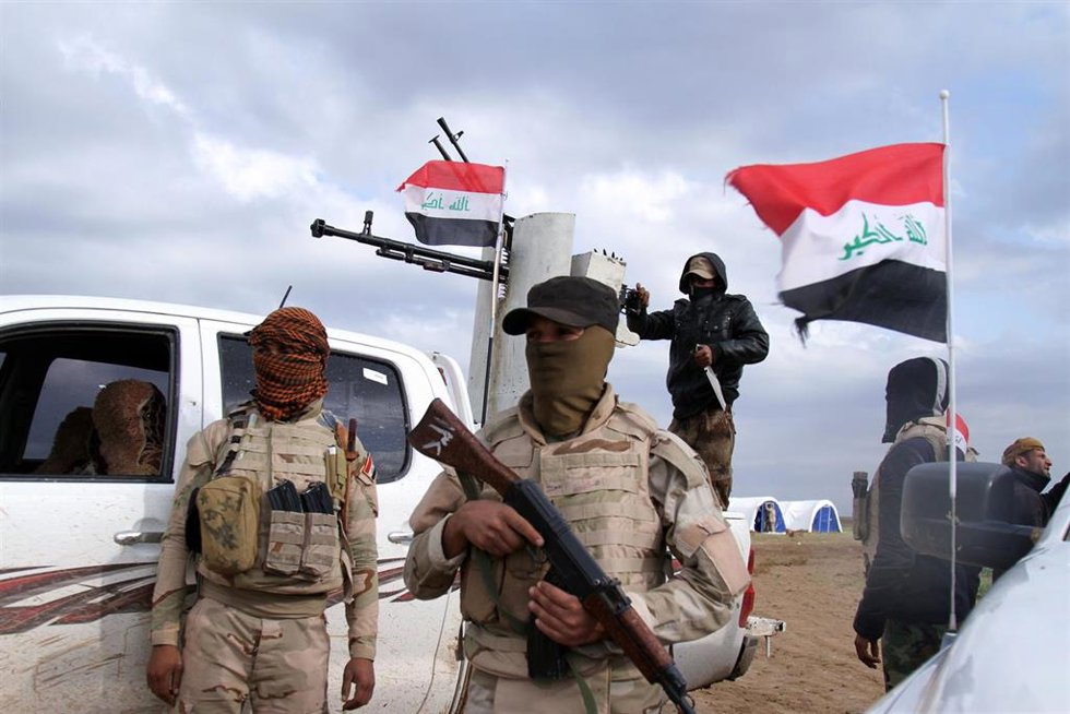 Archivo - Fuerzas militares iraquíes en Majmur, Irak