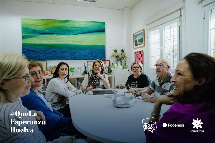 Rossi con la asociación AFA Huelva.