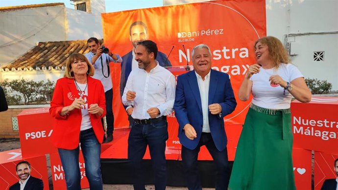 Daniel Pérez, candidato del PSOE a la Alcaldía de Málaga, en un acto de partido