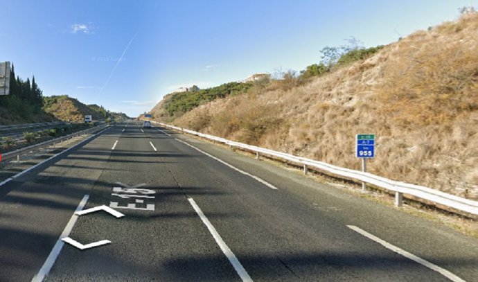 Punto de la A-7 donde ha tenido lugar el accidente
