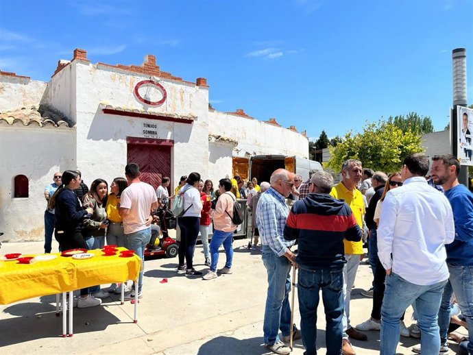 Acto del PAR en Alcañiz.