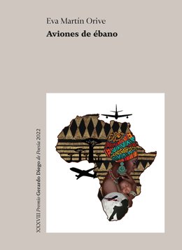 Portada del libro 'Aviones de ébano' de la poeta Eva Martín Orive