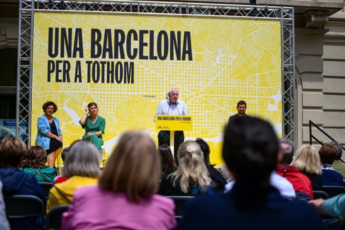 El Candidato De ERC A La Alcaldía De Barcelona, Ernest Maragall,  En Un Acto En Barcelona.