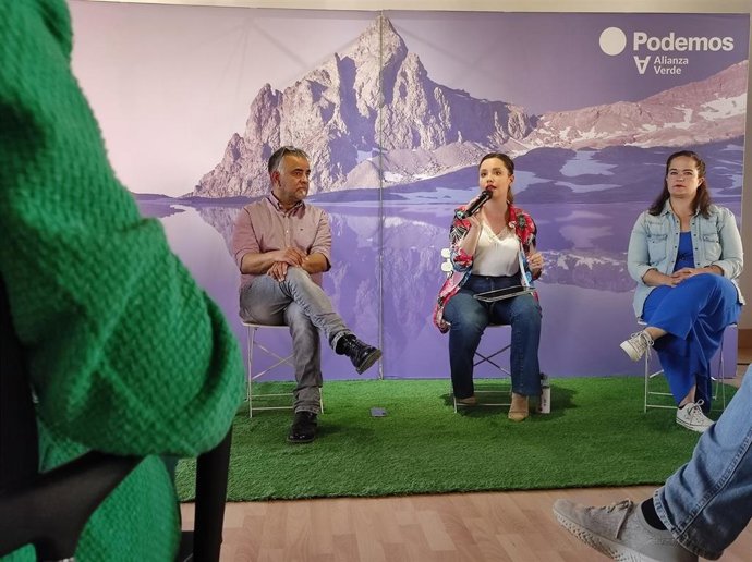 La candidata de Podemos a la Presidencia del Gobierno de Aragón, Maru Díaz.