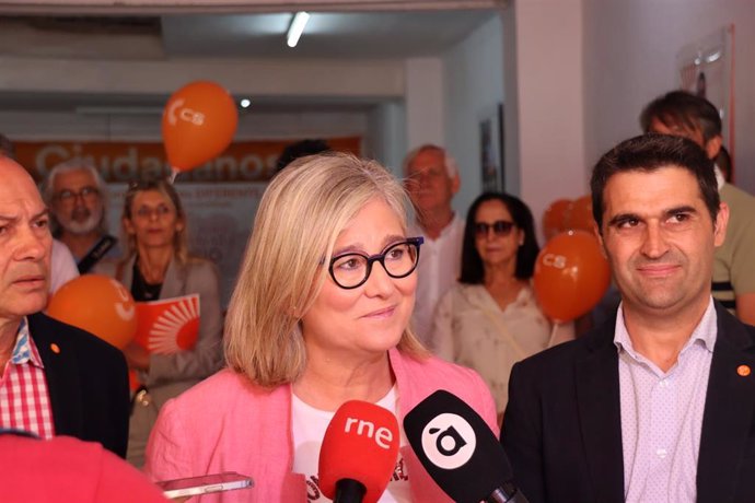 La candidata de Ciudadanos (CS) a la Presidencia de la Generalitat, Mamen Peris