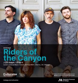 La música folk-rock de Riders of the Canyon, protagonista de la semana en el Centro Cultural MVA